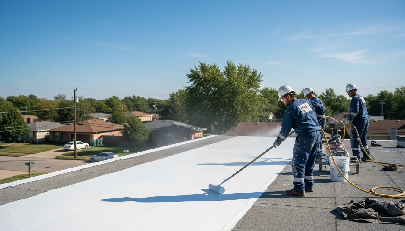 Commercial roof coating in Sheffield, MA near me